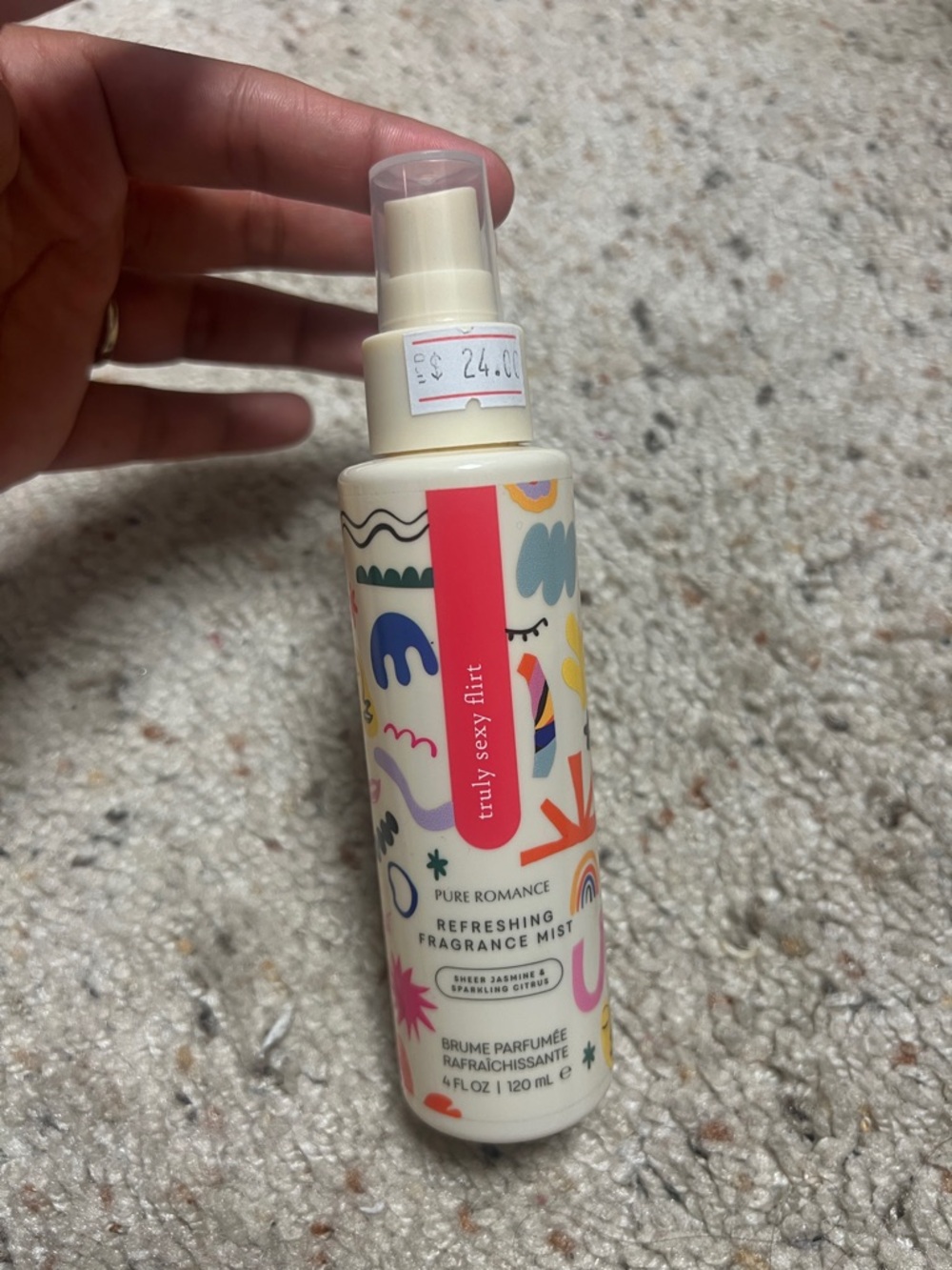 Bath & Body Works Truly Sexy Flirt Refreshing Mist - Cream & Pink Accents